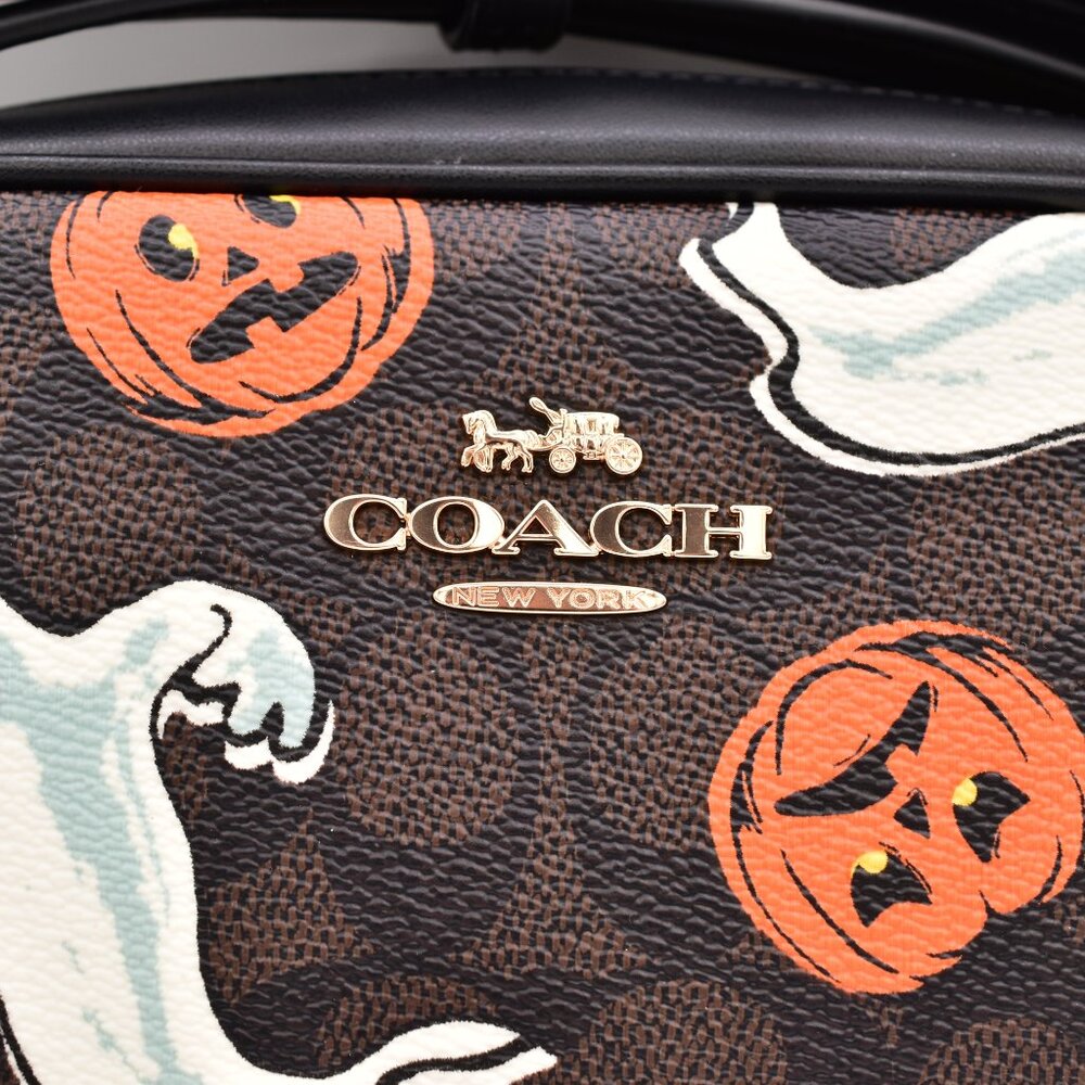 Coach Halloween Mini Jamie Camera Bag with Pumpkin Ghost Print CCF75 NWT NEW - Picture 8 of 15